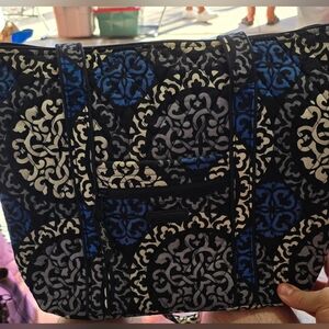 Vera Bradley Canterberry Cobalt Hipster Crossbody Purse Shoulder Bag Adjustable